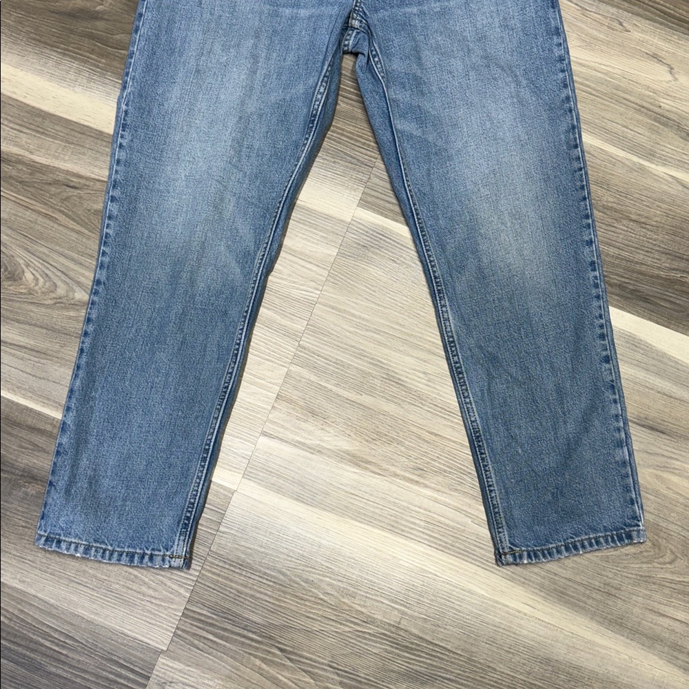 Everlane Blue High-Rise Straight-Leg Jeans - Picture 5 of 10